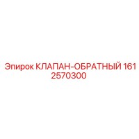 1612570300 КЛАПАН-ОБРАТНЫЙ Epiroc