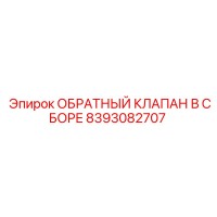 8393082707 ОБРАТНЫЙ КЛАПАН В СБОРЕ Epiroc
