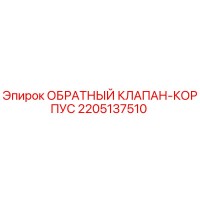 2205137510 ОБРАТНЫЙ КЛАПАН-КОРПУС Epiroc