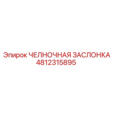 4812315895 ЧЕЛНОЧНАЯ ЗАСЛОНКА Epiroc