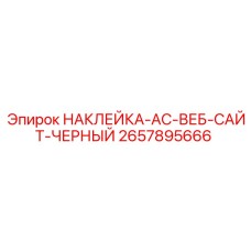 2657895666 НАКЛЕЙКА-AC-ВЕБ-САЙТ-ЧЕРНЫЙ Epiroc