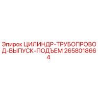 2658018664 ЦИЛИНДР-ТРУБОПРОВОД-ВЫПУСК-ПОДЪЕМ Epiroc