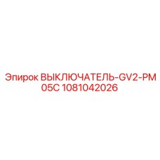 1081042026 ВЫКЛЮЧАТЕЛЬ-GV2-PM05C Epiroc