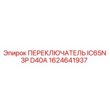 1624641937 ПЕРЕКЛЮЧАТЕЛЬ IC65N 3P D40A Epiroc