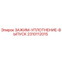 2310112015 ЗАЖИМ-УПЛОТНЕНИЕ-ВЫПУСК Epiroc