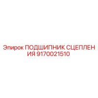 9170021510 ПОДШИПНИК СЦЕПЛЕНИЯ Epiroc