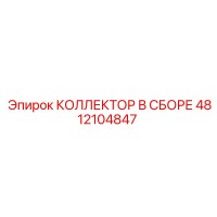 4812104847 КОЛЛЕКТОР В СБОРЕ Epiroc