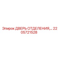 Фото ДВЕРЬ ОТДЕЛЕНИЯ для буровых установок Epiroc, номер детали 2205721528
