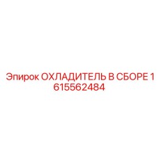 1615562484 ОХЛАДИТЕЛЬ В СБОРЕ - Epiroc