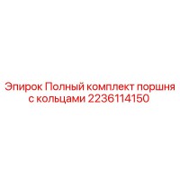 2236114150 Полный комплект поршня с кольцами Epiroc
