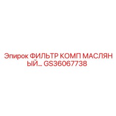 GS36067738 ФИЛЬТР КОМП МАСЛЯНЫЙ Epiroc
