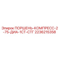 2236215358 ПОРШЕНЬ-КОМПРЕСС-2-75-ДИА-1СТ-СТГ Epiroc