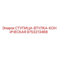9753213468 СТУПИЦА-ВТУЛКА-КОНИЧЕСКАЯ Epiroc