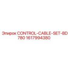 1617994380 CONTROL-CABLE-SET-BD780 Epiroc