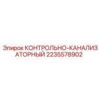 2235578902 КОНТРОЛЬНО-КАНАЛИЗАТОРНЫЙ Epiroc