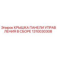 1310030308 КРЫШКА ПАНЕЛИ УПРАВЛЕНИЯ В СБОРЕ Epiroc