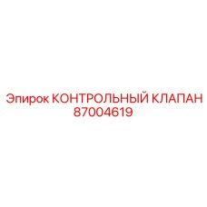 87004619 КОНТРОЛЬНЫЙ КЛАПАН Epiroc