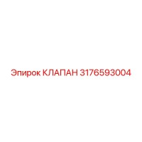 3176593004 КЛАПАН Epiroc