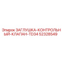 52328549 ЗАГЛУШКА-КОНТРОЛЬНЫЙ-КЛАПАН-TD34 Epiroc