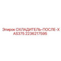 2236217595 ОХЛАДИТЕЛЬ-ПОСЛЕ-XAS375 Epiroc