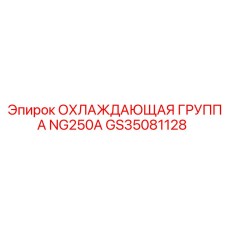 GS35081128 ОХЛАЖДАЮЩАЯ ГРУППА NG250A Epiroc