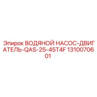 1310070601 ВОДЯНОЙ НАСОС-ДВИГАТЕЛЬ-QAS-25-45T4F Epiroc