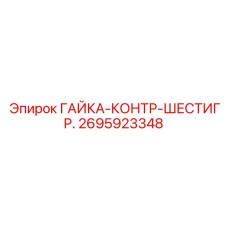 2695923348 ГАЙКА-КОНТР-ШЕСТИГР. Epiroc
