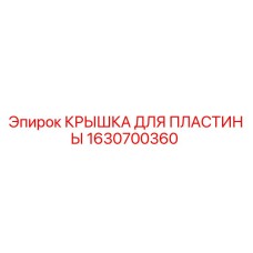 1630700360 КРЫШКА ДЛЯ ПЛАСТИНЫ Epiroc
