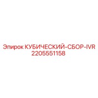2205551158 КУБИЧЕСКИЙ СБОР IVR Epiroc