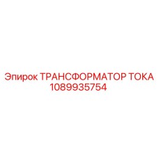 1089935754 ТРАНСФОРМАТОР ТОКА Эпирок