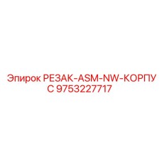 9753227717 РЕЗАК-ASM-NW-КОРПУС Epiroc