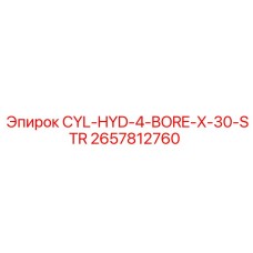 2657812760 CYL-HYD-4-BORE-X-30-STR Epiroc