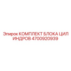 4700920939 КОМПЛЕКТ БЛОКА ЦИЛИНДРОВ Epiroc