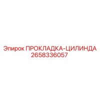 2658336057 ПРОКЛАДКА-ЦИЛИНДР Epiroc