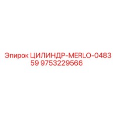 9753229566 ЦИЛИНДР-MERLO-048359 Epiroc