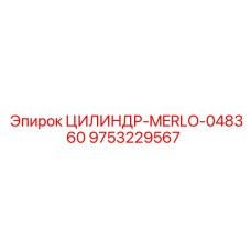 9753229567 ЦИЛИНДР-MERLO-048360 Epiroc