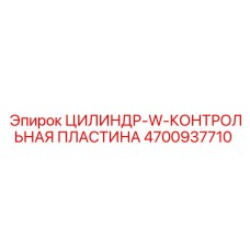 4700937710 ЦИЛИНДР-W-КОНТРОЛЬНАЯ ПЛАСТИНА Epiroc