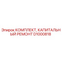 D1000818 КОМПЛЕКТ, КАПИТАЛЬНЫЙ РЕМОНТ Epiroc