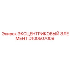 D100507009 ЭКСЦЕНТРИКОВЫЙ ЭЛЕМЕНТ Epiroc
