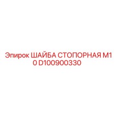 D100900330 ШАЙБА СТОПОРНАЯ М10 Epiroc