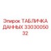 3303005032 ТАБЛИЧКА ДАННЫХ Epiroc