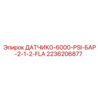 2236206877 ДАТЧИК0-6000-PSI-БАР-2-1-2-FLA Epiroc