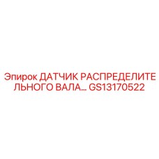 GS13170522 ДАТЧИК РАСПРЕДЕЛИТЕЛЬНОГО ВАЛА Epiroc