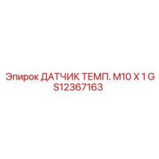 GS12367163 ДАТЧИК ТЕМП. M10 X 1 Epiroc