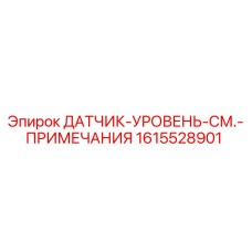 1615528901 ДАТЧИК УРОВНЯ С ПРИМЕЧАНИЯМИ Epiroc