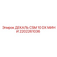 2202261036 ДЕКАЛЬ CSM 10 DX МИНИ Epiroc