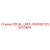 Фото блока декалей DECAL-UNIT-HAD600 Epiroc с номером 1629210909