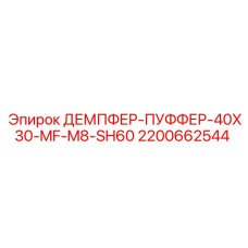 2200662544 ДЕМПФЕР-ПУФФЕР-40X30-MF-M8-SH60 Epiroc