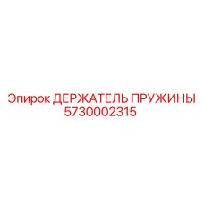 5730002315 ДЕРЖАТЕЛЬ ПРУЖИНЫ Epiroc