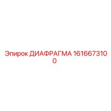 1616673100 ДИАФРАГМА Epiroc